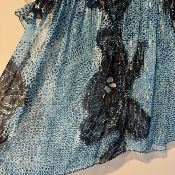 Ulla Johnson Aya Sleeveless Silk Top in Sky Blue | Size 4 / S - Picture 6 of 7